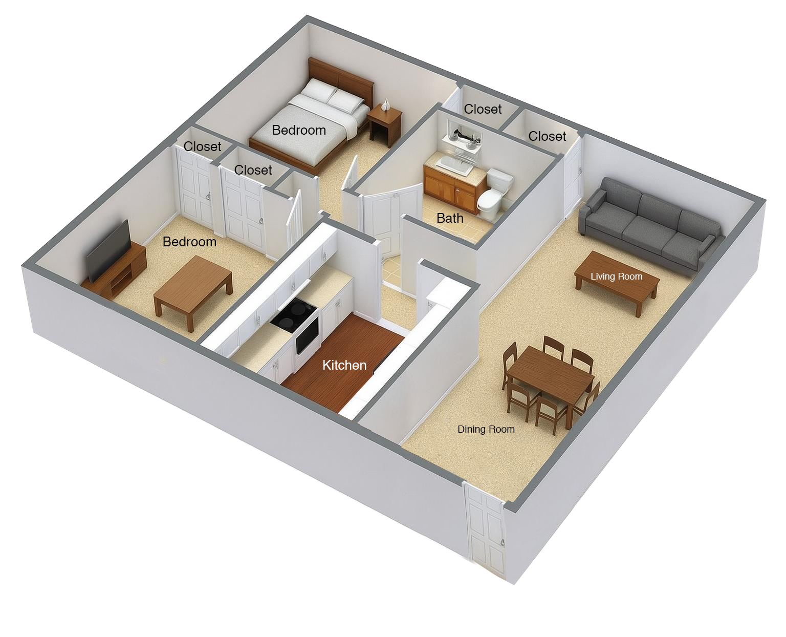 2x1 Floor Plan