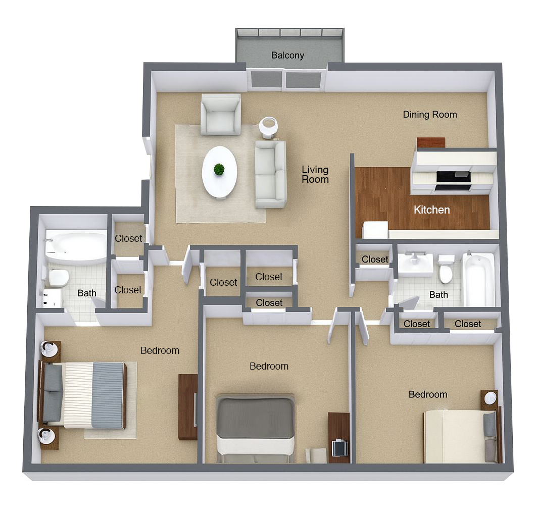 3x2 Floor Plan